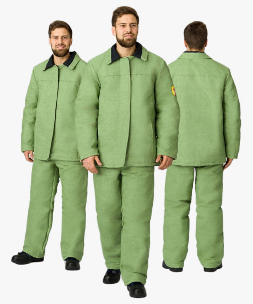 Костюм сварщика зимний 1 кл.защиты (тк.Брезент,480), хаки