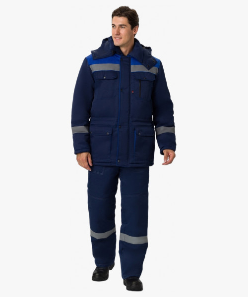 Костюм зимний Нейч-2 СОП У. (тк.Смесовая,210) п/к, т.синий/васильковый