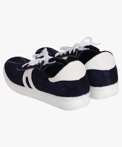 Кроссовки велюровые ЛЮКС синие