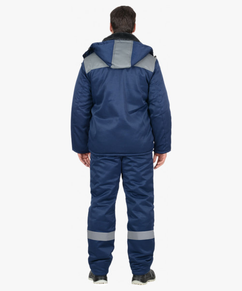 Костюм СИРИУС-ПРОФЕССИОНАЛ куртка, п/к, синий с серым