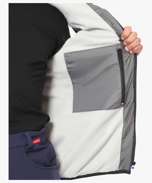 Жилет СИРИУС-ДРАЙВ (на подкладке флис) серый с васильковым