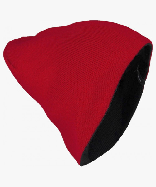 Шапка Brodeks Light Bicolor, цвет красный, чёрный