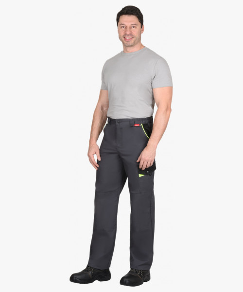 Костюм мужской летний СИРИУС-ПРЕСТИЖ куртка, брюки, СВ кант, серый