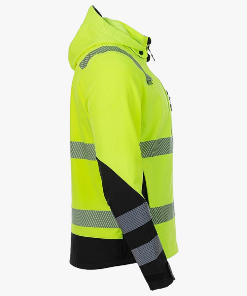 Куртка сигнальная софтшелл Brodeks KS227, цвет жёлтый, чёрный