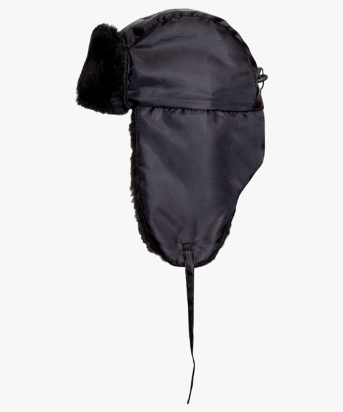 Шапка-ушанка СИРИУС-ЛЮКС черная (тк. Оксфорд)