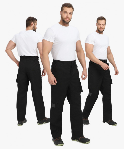 Брюки ProfLineLeader (тк.Софтшел), черный