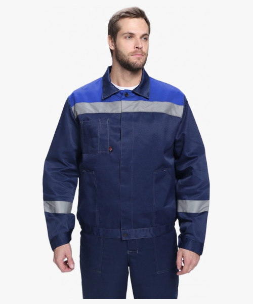 Костюм Лигор-1 СОП К. (тк.Смесовая,210) брюки, т.синий/васильковый