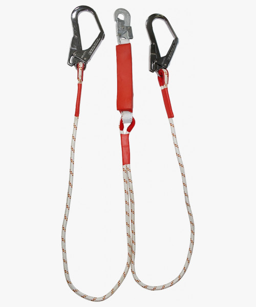 Строп аВерд К50+К20 NL (веревка) двойной с амортизатором 2 бол.+1 соед.кар.