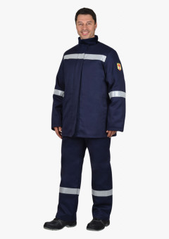 Костюм сварщика СИРИУС-СФИНКС зимний куртка, брюки синий (450 гр/кв.м)