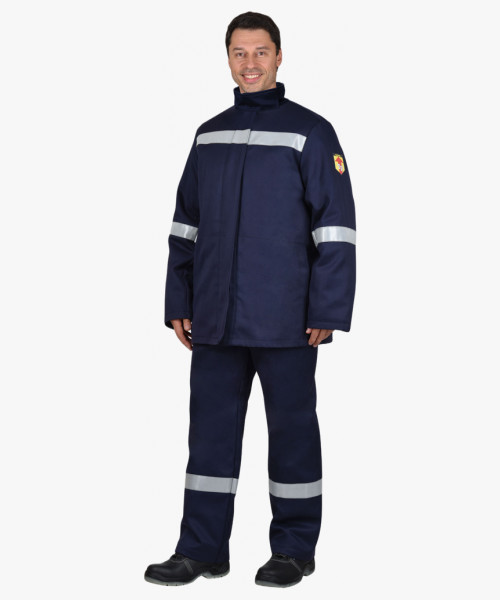 Костюм сварщика СИРИУС-СФИНКС зимний куртка, брюки синий (450 гр/кв.м)