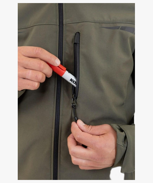 Куртка софтшелл летняя мужская Brodeks KS207, цвет хаки