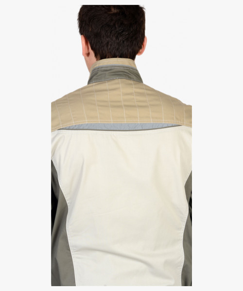 Костюм СИРИУС-КАСПИЙ куртка, п/к, молочный с оливой, песочным и СОП