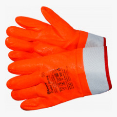 Flame Strong Перчатки утепленные с обливкой ПВХ оранжевого цвета