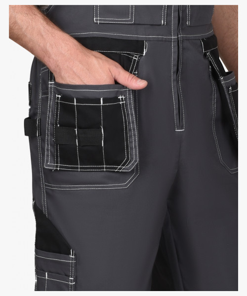 Полукомбинезон СИРИУС-ПРЕСТИЖ-Л темно-серый с черным