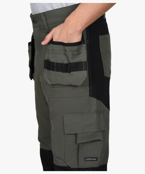 Костюм СИРИУС-ТРИТОН куртка, брюки хаки с черным тк.Кошачий глаз