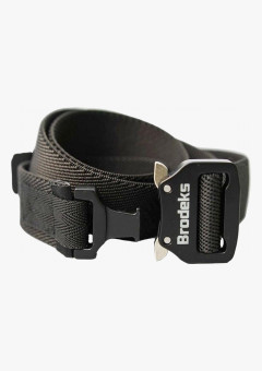 Ремень Brodeks KM102 + стрейч, цвет чёрный, длина 117 см