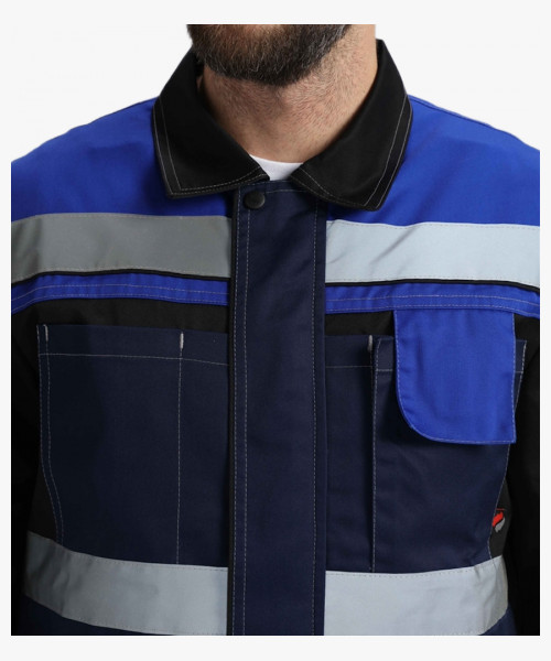 Костюм Виват-2 Премиум IMP (тк.Смесовая,240) п/к, т.синий/черный/васильковый