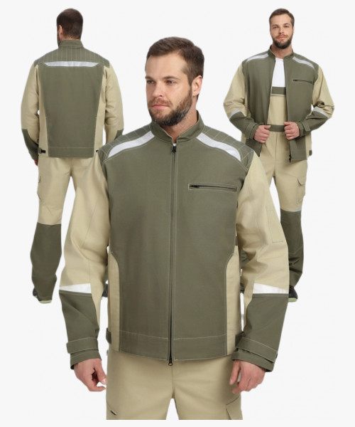 Куртка Челси CH (тк.Канвас,270), хаки/бежевый