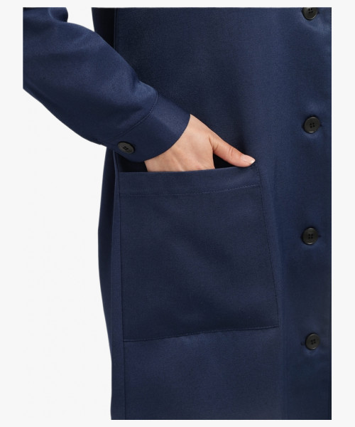 Халат женский Лигор (тк.Смесовая,210), т.синий/васильковый