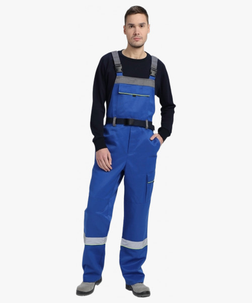 Костюм Практичный-2 СОП CH (тк.Смесовая,210) п/к, васильковый/серый