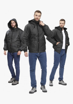 Куртка демисезонная Бомбер-Люкс (тк.Дюспо), серый