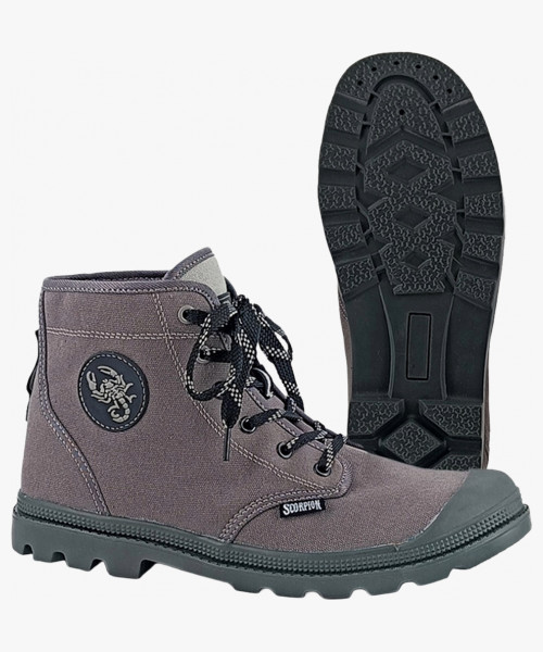 Кеды высокие Скорпион Комфорт ПУ-Р (арт.1650), серый