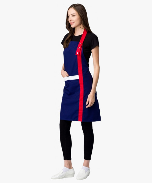 Фартук с грудкой универсальный Ниагара (тк.Форвард,210), т.синий/красный (026)
