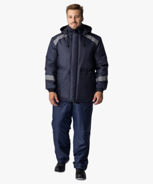 Куртка зимняя Прогресс (Оксфорд), темно-синий