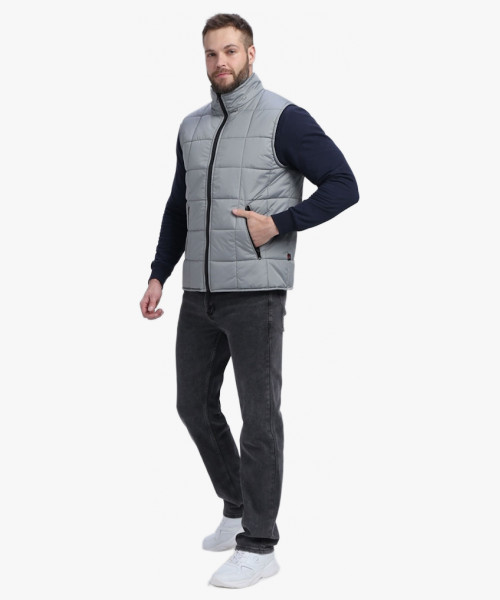 Жилет утепленный Офис (тк.Дюспо), серый