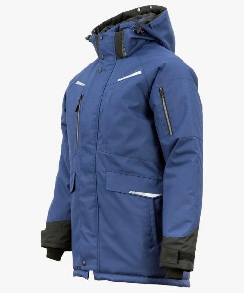 Куртка-парка зимняя мужская Brodeks KW215, цвет синий