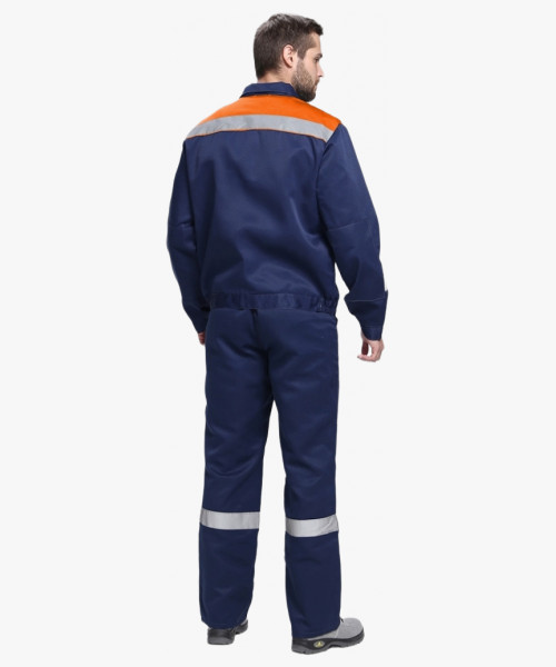 Костюм Лигор-2 СОП (тк.Смесовая,210) п/к, т.синий/оранжевый