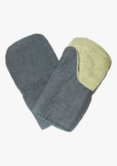 Рукавицы зимние (иск. мех) с брезентовым наладонником