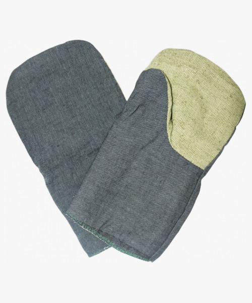 Рукавицы зимние (иск. мех) с брезентовым наладонником