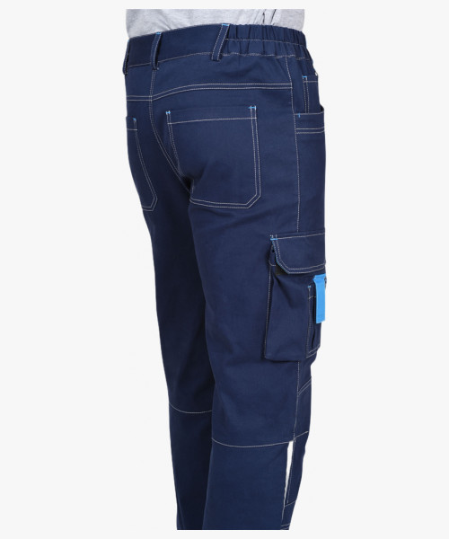 Костюм СИРИУС-ДЖЕТ куртк. , брюки синий с голубым тк. мех. стрейч с ВО