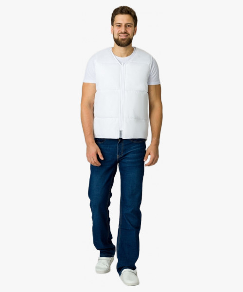 Жилет утепленный Комфорт (Дюспо), белый