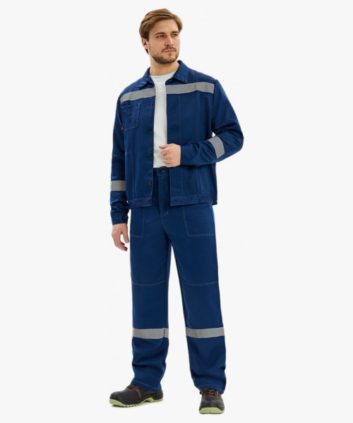 Костюм Лигор-1 СОП К. (тк.Смесовая,210) брюки, т.синий