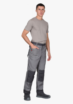 Брюки СИРИУС-ВЕСТ-ВОРК ср.серый с т.серым пл. 275 г/кв.м