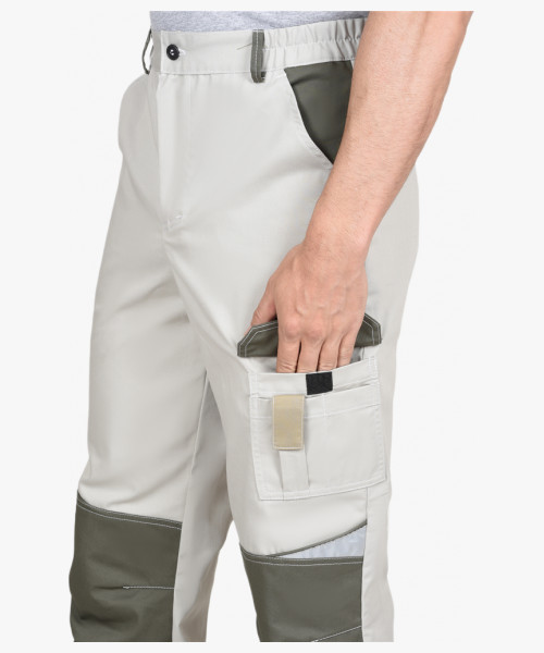 Костюм СИРИУС-КАСПИЙ куртка, брюки, молочный с оливой, песочным и СОП