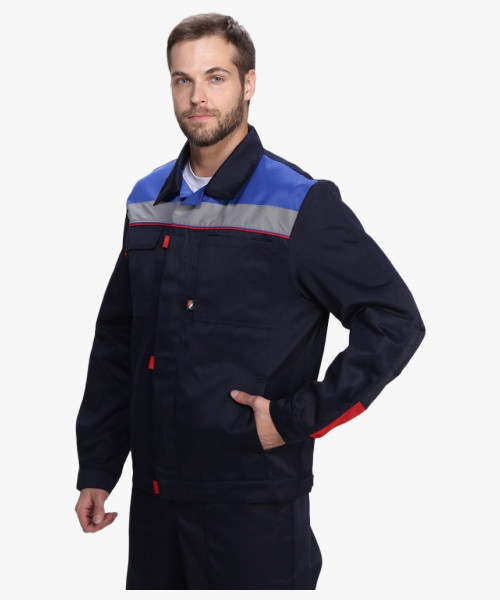 Костюм Флофт-2 СОП У. (тк.Смесовая,210) п/к, т.синий/васильковый/красный