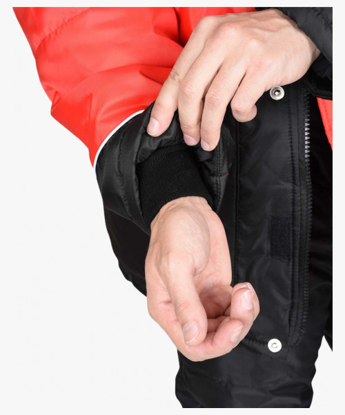 Костюм СИРИУС-НОРД ДВ куртка, п/к, черный с красным и СОП