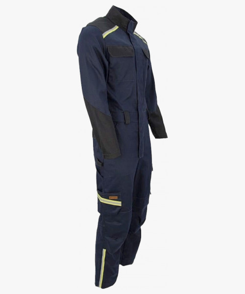 Комбинезон сварщика 1 класса Brodeks FS58-01, цвет тёмно-синий, чёрный
