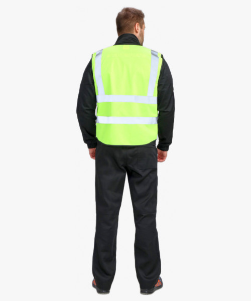 Жилет сигнальный ProfLineLeader СОП-4 (тк.Полиэфир,130), желтый