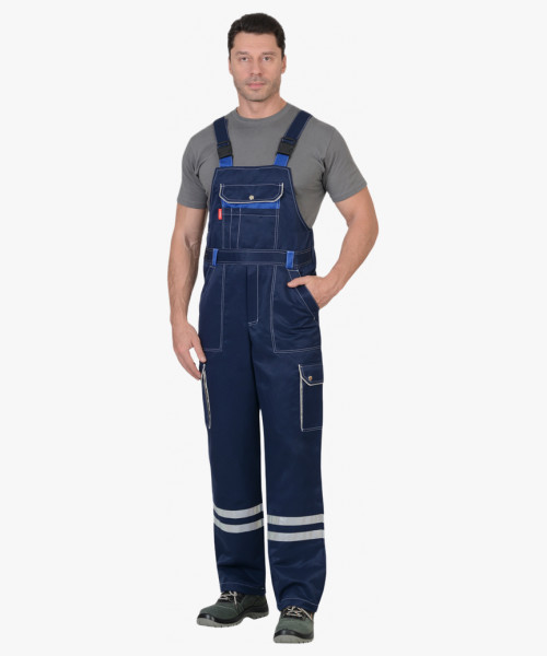 Костюм СИРИУС-ЛИДЕР куртка, п/к т.синий с васильком и молочным, СОП