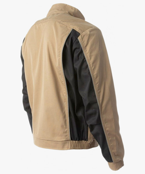 Куртка летняя мужская Brodeks KS201, цвет бежевый, чёрный