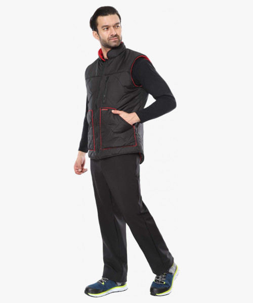 Жилет СИРИУС-ЕВРОПА удлиненный (на подкладке флис) черный