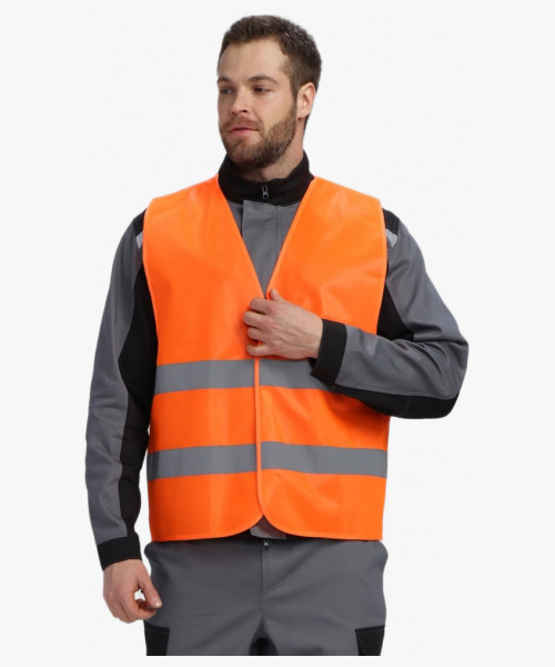 Жилет сигнальный ProfLineBase (тк.Полиэфир,100), оранжевый