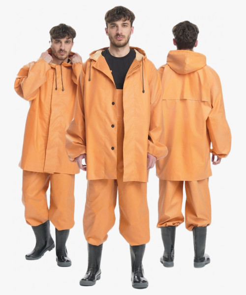 Костюм рыбацкий (тк.Диагональ-прорезиненная, 550), оранжевый