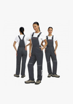 Полукомбинезон женский ProfLineSpecialist (тк. Смесовая, 240 г/м2), серый, розовый