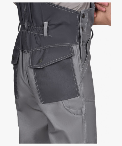 Полукомбинезон СИРИУС-ВЕСТ-ВОРК ср.серый с т.серым