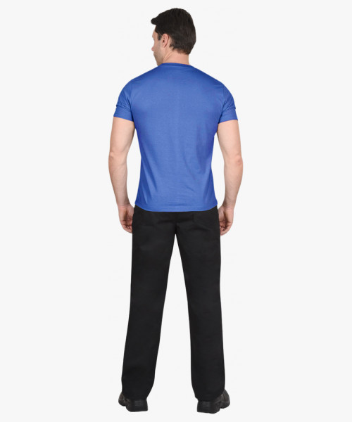 Футболка васильковая СИРИУС-СТАНДАРТ 160г/м2 в уп.100 шт. за шт.